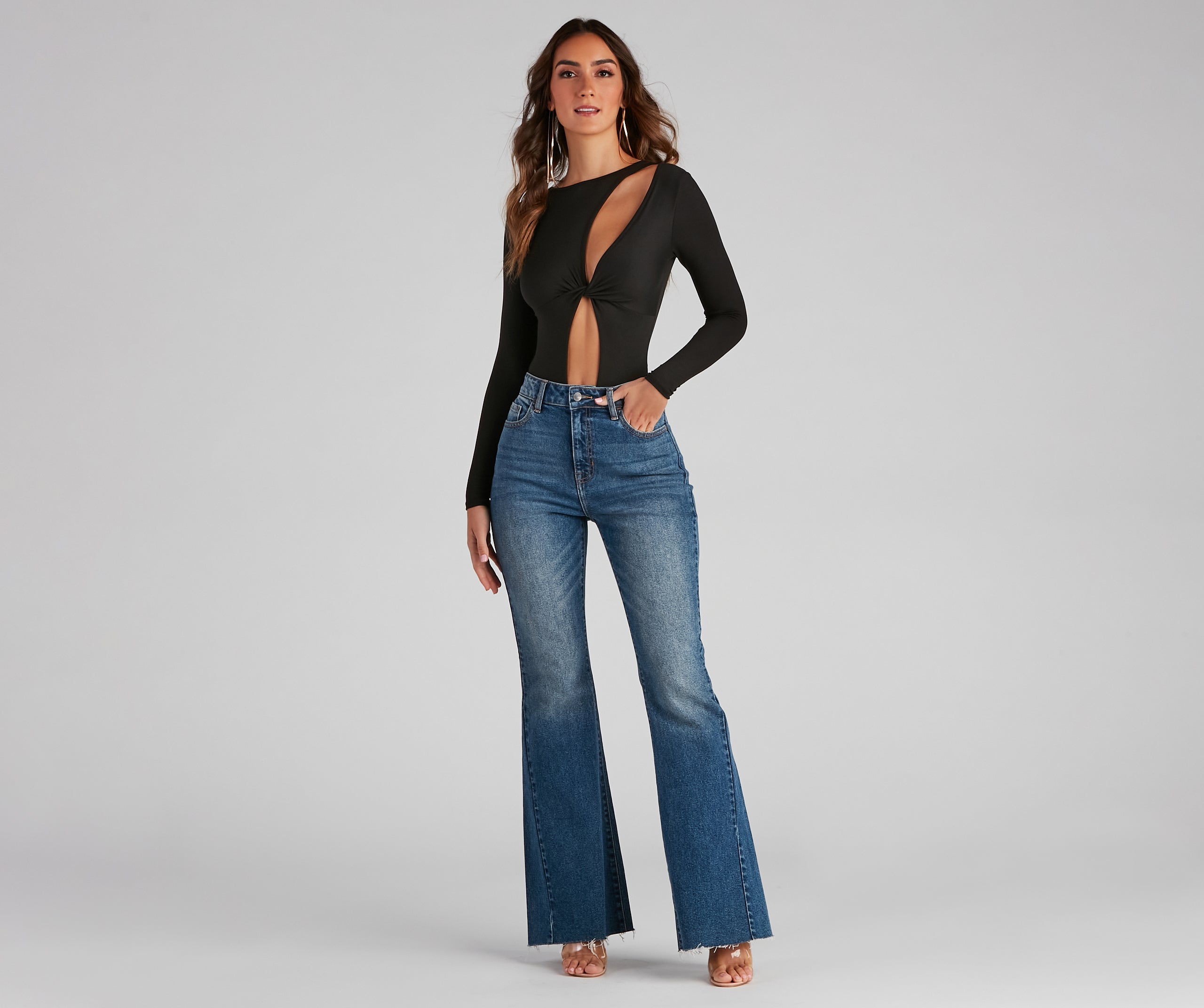 Gimme More Twist Cutout Bodysuit