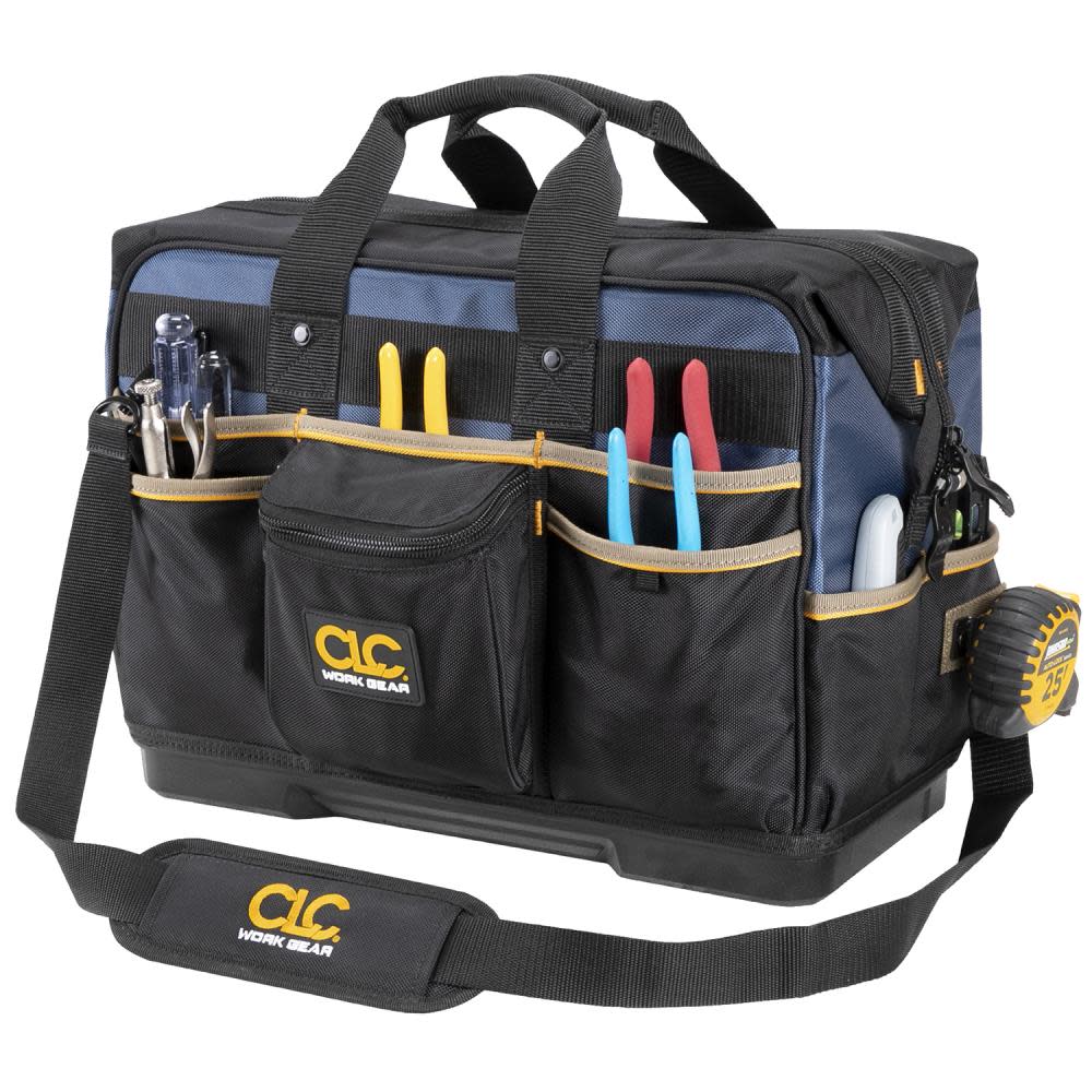 CLC Contractor Tool Bag Molded Base Closed Top 19