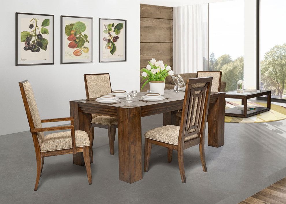 Carrollton Arm Chair  Set of 2   Rustic Ranch   Transitional   Dining Chairs   by Michael Amini  Houzz