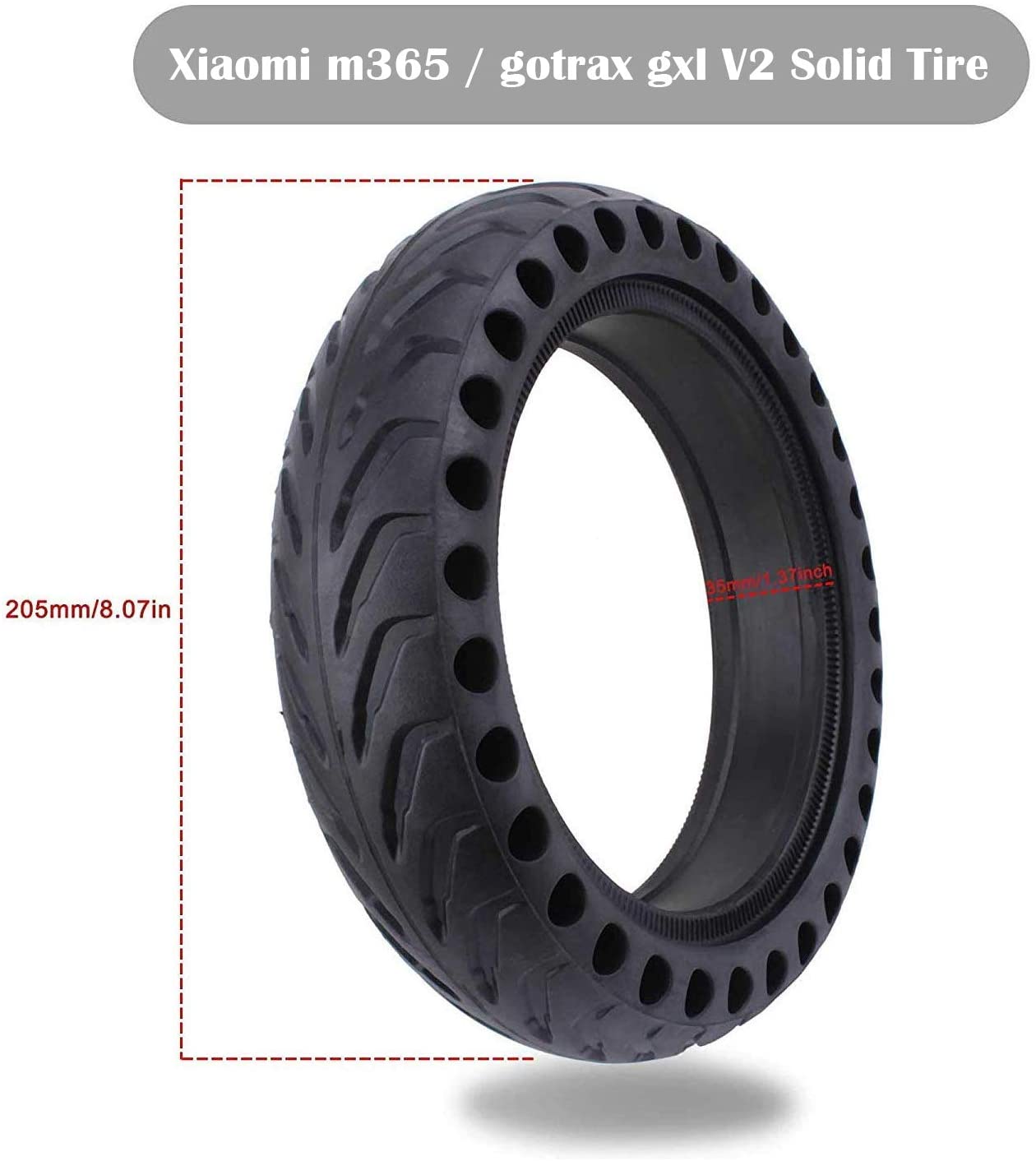 ASTVSHOP Solid Tire Wheel's Replacemen Accessories for Electric Scooter Xiaomi Mi m365