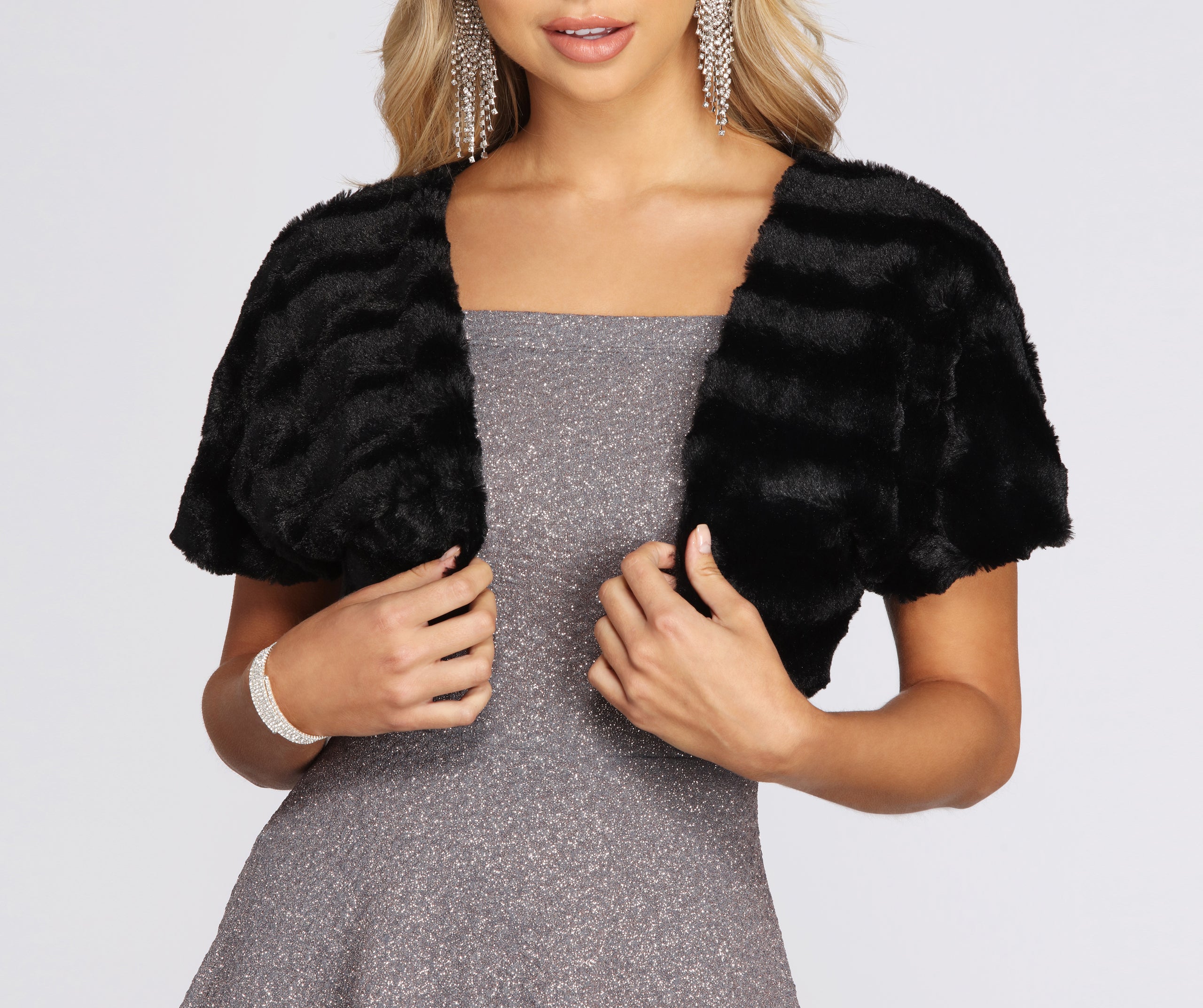 Timeless Elegance Faux Fur Bolero