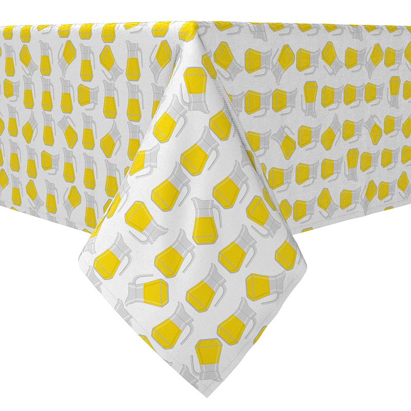 Square Tablecloth， 100% Cotton， 60x60， Lemonade Pitchers