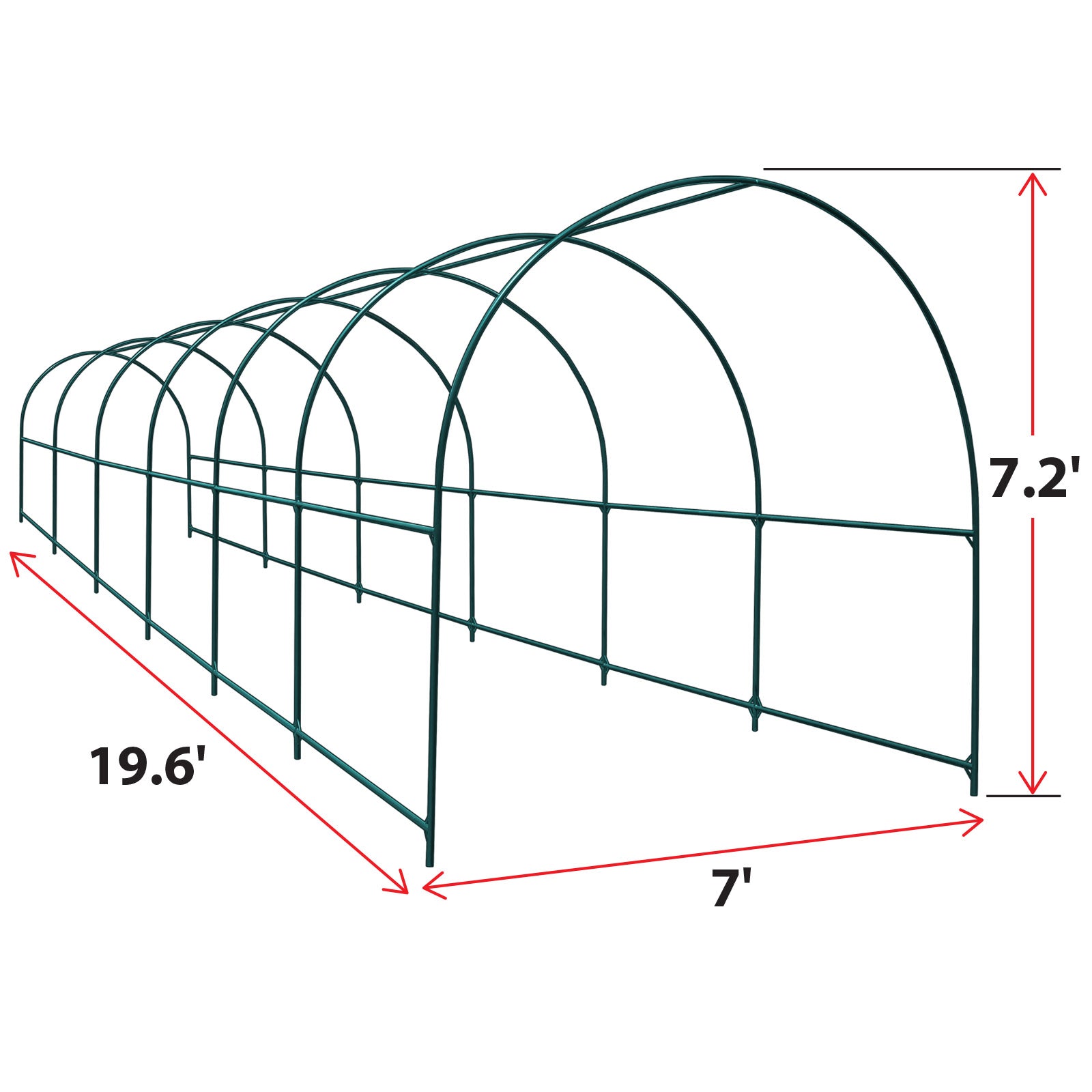 YardGrow Large Garden Support Arch Frame Climbing Plant Arch Arbor for Various Climbing Plant Roses Vines Birthday Wedding Party Decoration Pergola Frame