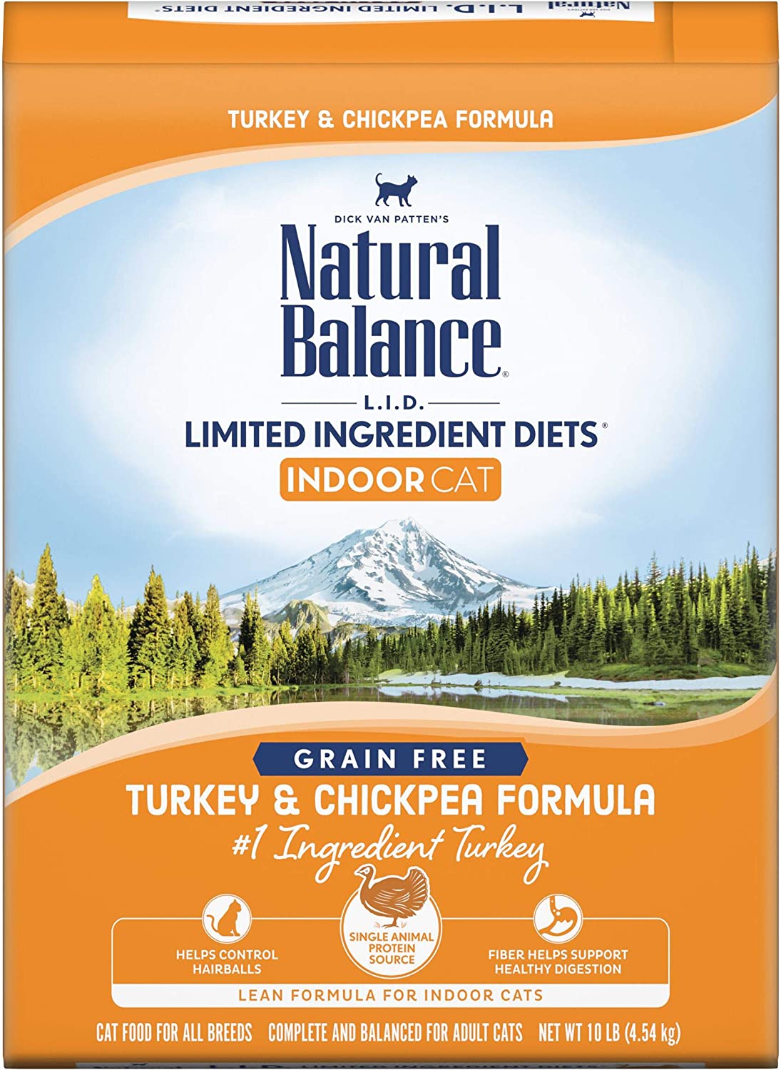 Natural Balance L.I.D. Limited Ingredient Diets Indoor Grain-Free Turkey and Chickpea Formula 10 Pound (Pack of 1)