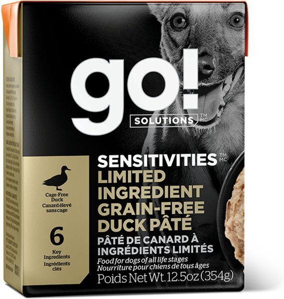 Go! SENSITIVITIES Limited Ingredient Grain-Free Duck Pate Dog Food