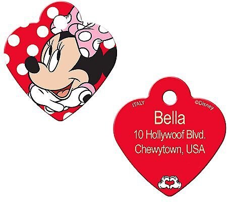 Quick-Tag Disney's Minnie Mouse Heart Personalized Dog and Cat ID Tag