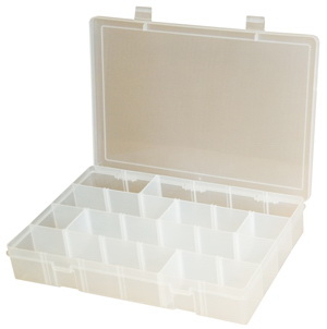 Durham LPADJ CLEAR Adjustable Compartment Large Pl...