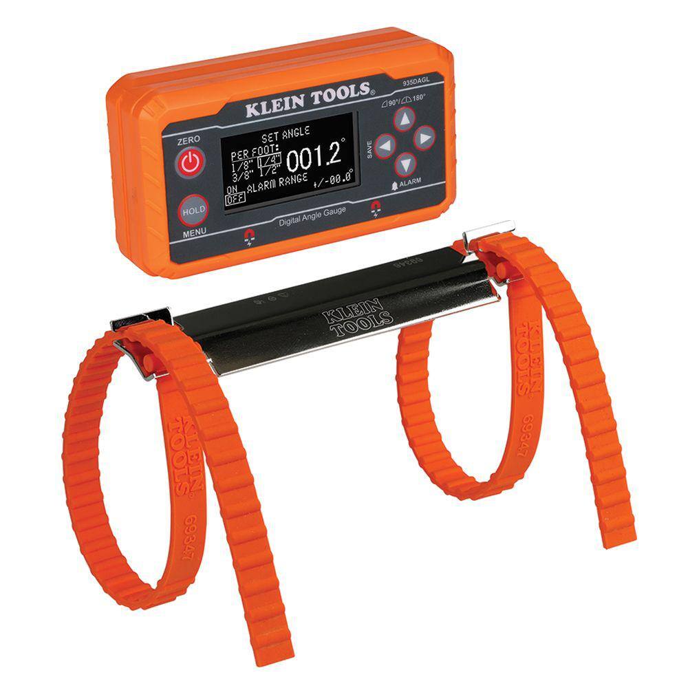 Klein Tools Digital Level with Programmable Angles and Plumbers Straps 2-Piece 80036