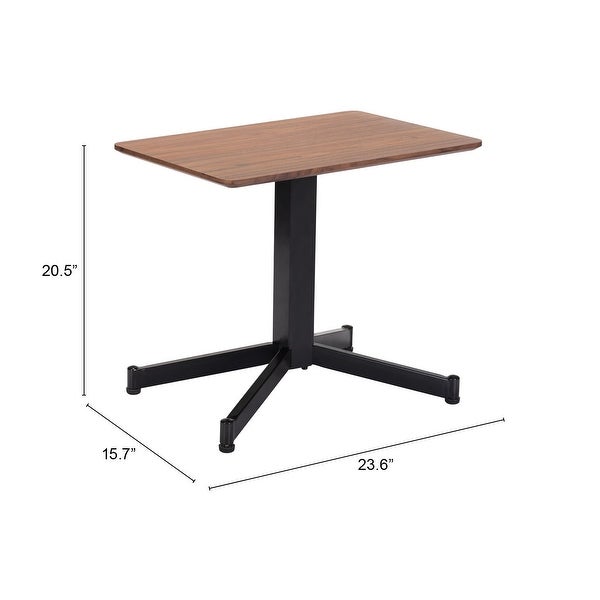 Mazzy Side Table Brown - Brown， Black - 23.6