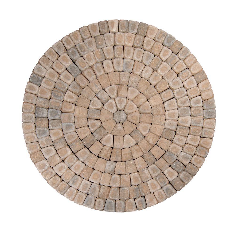 83.52 in. x 83.52 in. x 2.375 in. Summit Blend Concrete Old Dominion Paver Circle Kit PV060ODCRSBM