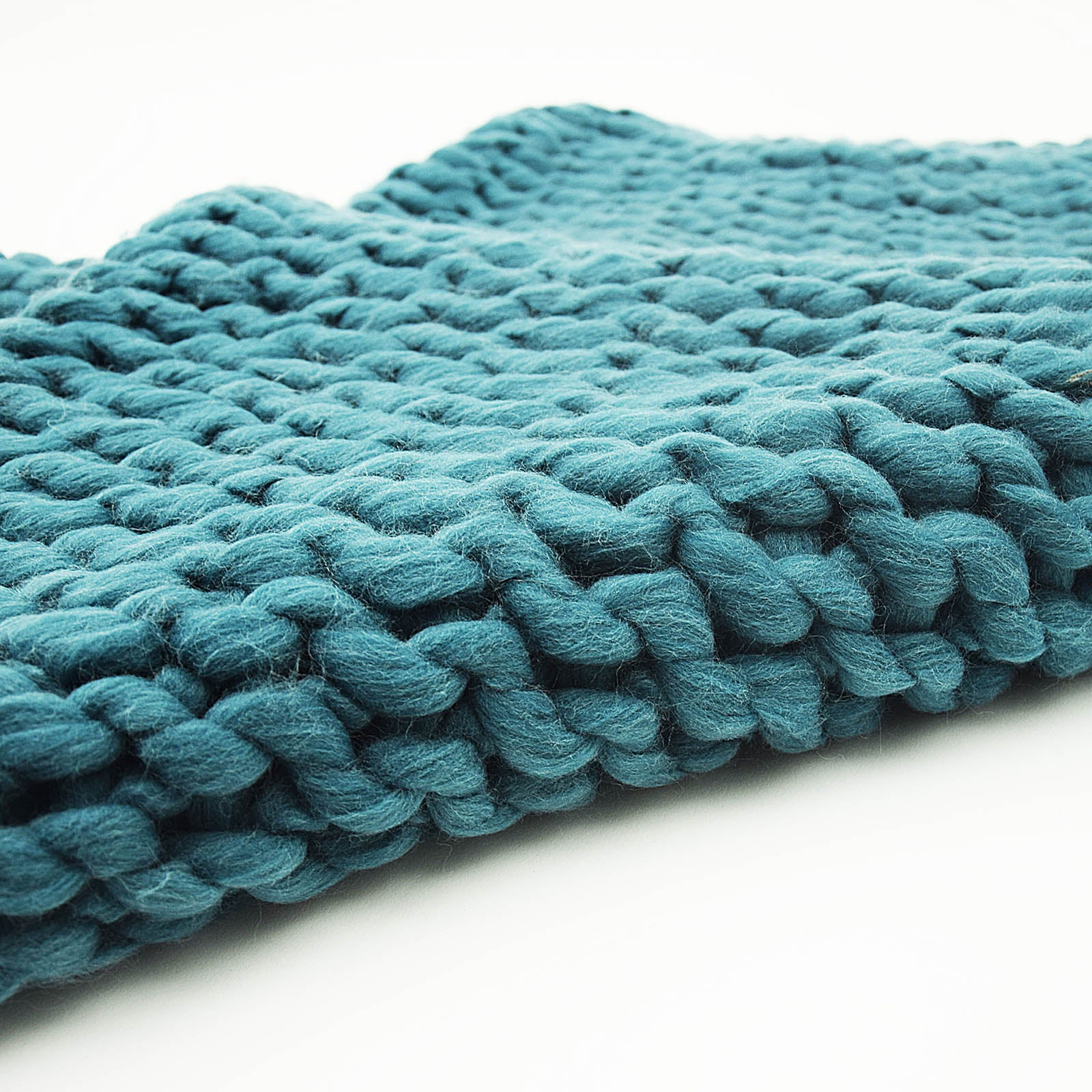 Handmade Chunky Throw Blanket  093A-004-Green