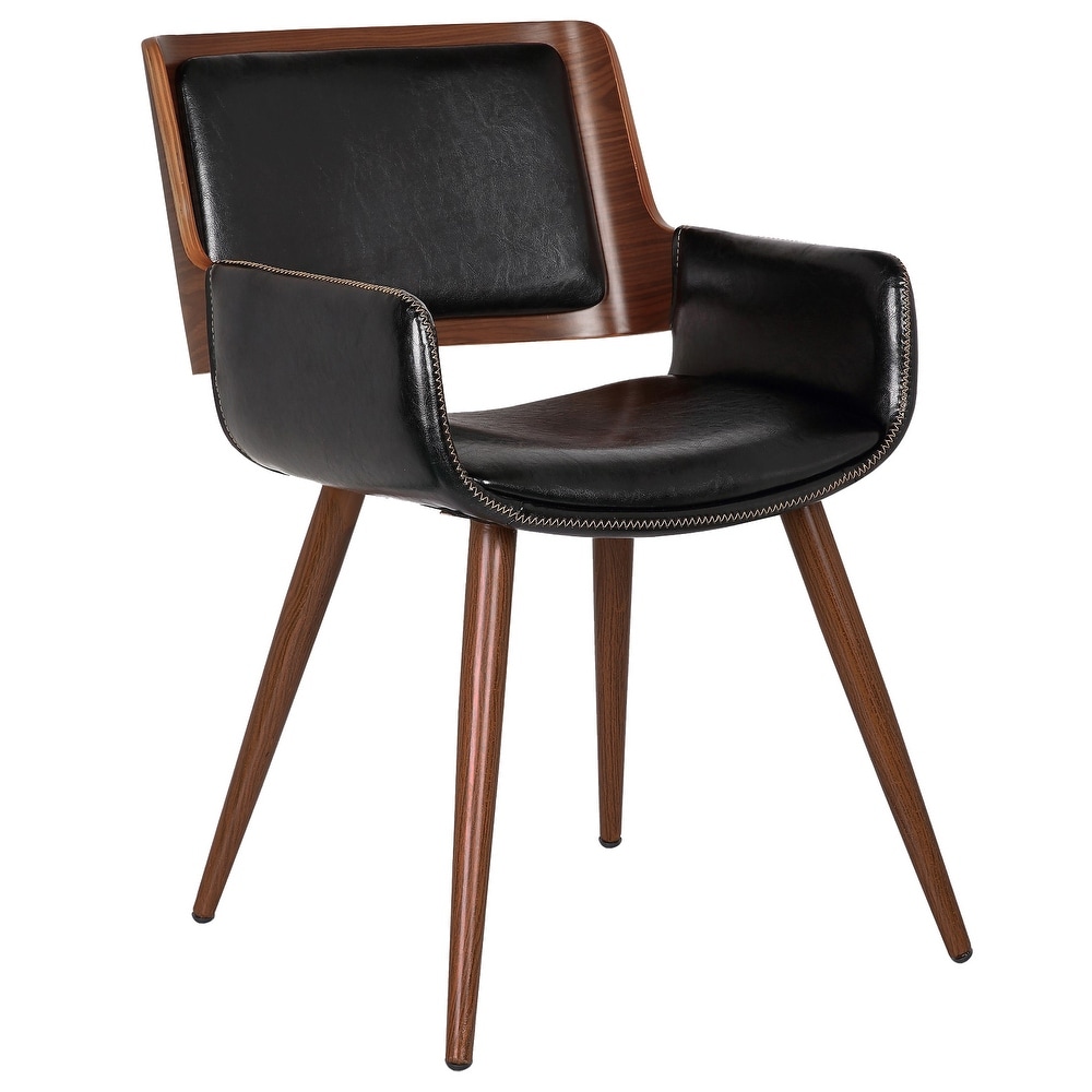 Carson Carrington Kjerringvag Leisure Dining Chair  PU Leather  Metal Legs with Wood Finish