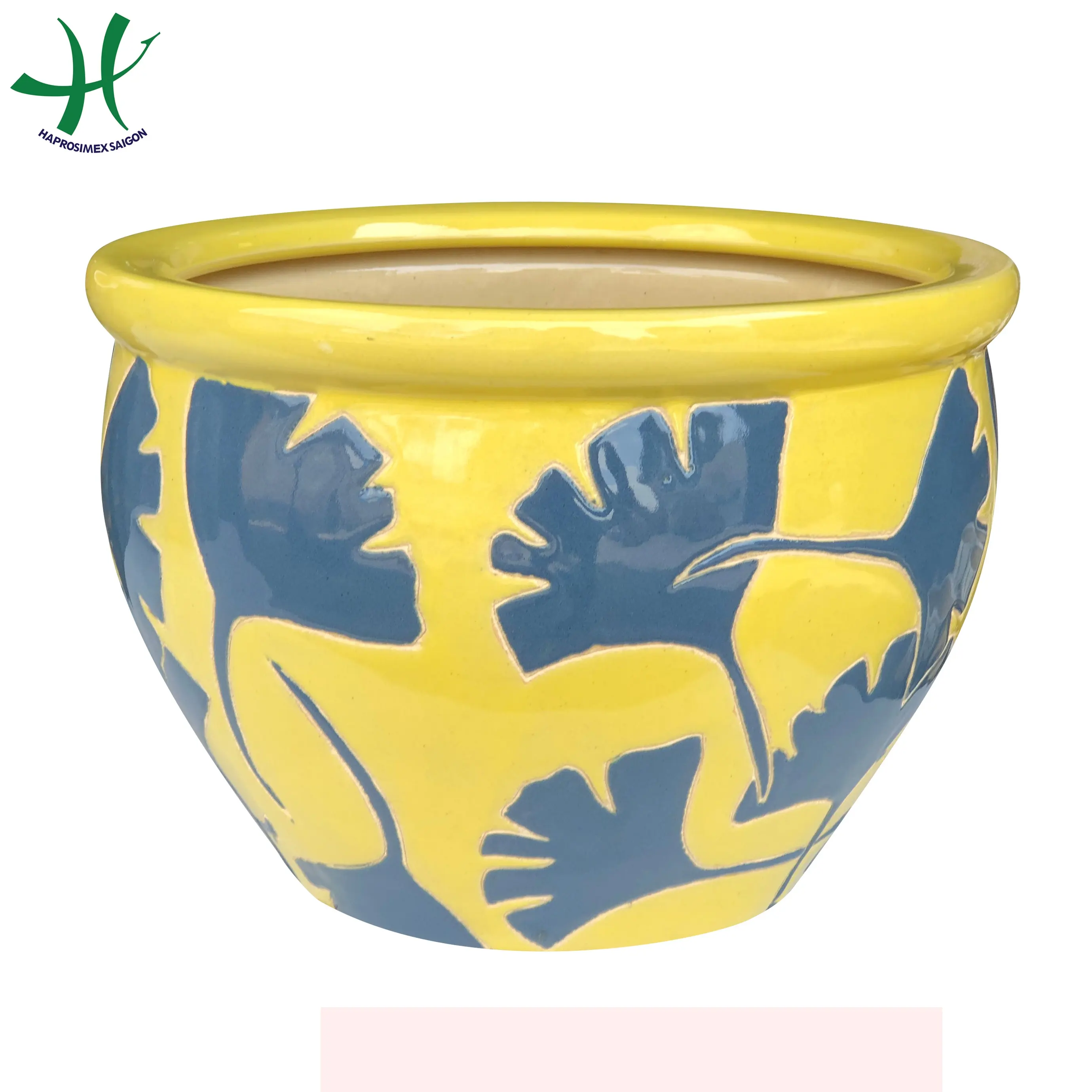 New design Brown Clay Planter Pot from Vietnamfor wholesales  outdoor planter flower pots  ( HG 16   514/2)