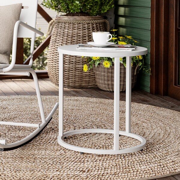 Crestlive Products Metal Round Side Table