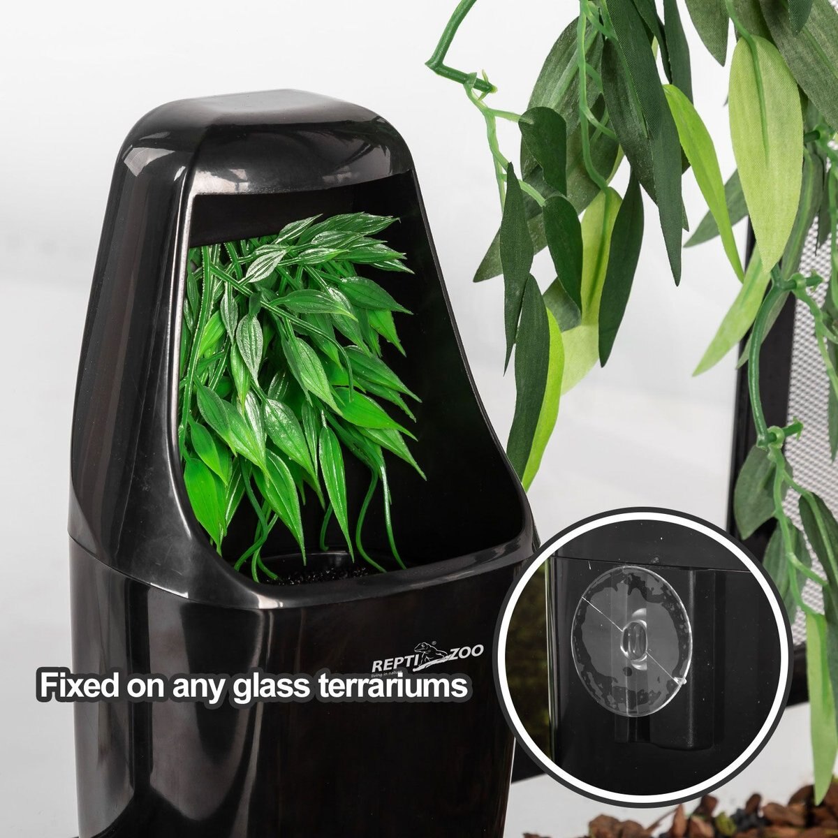 REPTI ZOO Automatic Drinking Fountain Reptile Water Dispenser for Chameleon