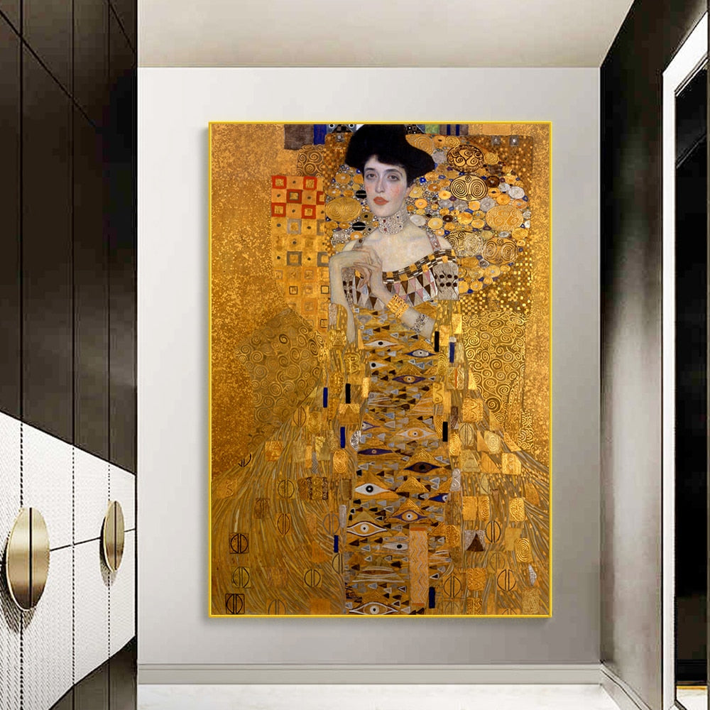 ADELE BLOCH By Gustav Klimt CANVAS PRINT