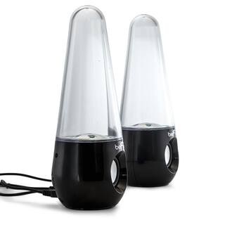 BEFREE SOUND Bluetooth LED Dancing Water Multimedia Speakers in Black 985102278M