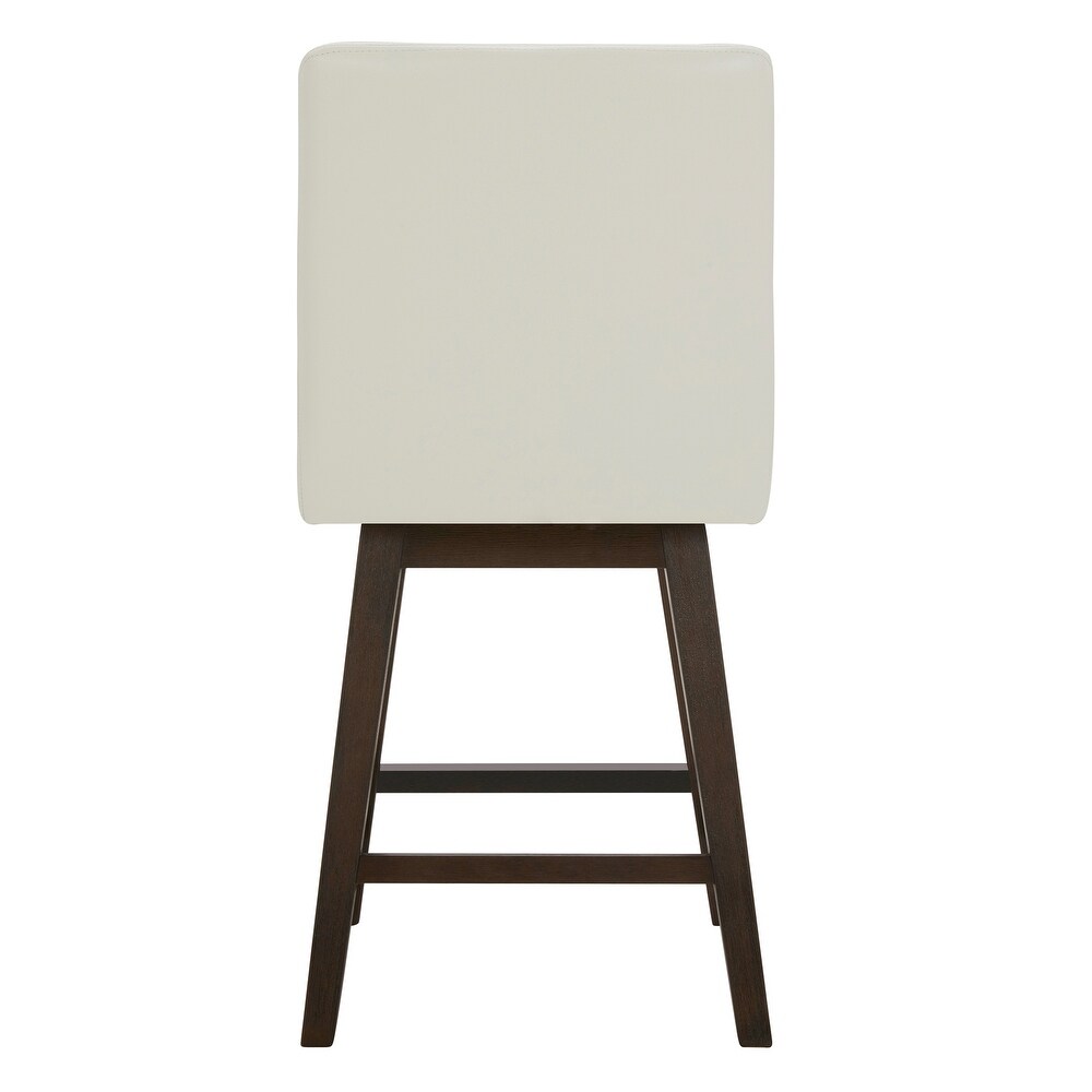 Luca Counter Height Swivel Barstool Set of 2