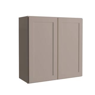 Hampton Bay Courtland Shaker Assembled 30 in. x 30 in. x 12 in. Stock Wall Kitchen Cabinet in Sterling Gray Finish W3030-CSG