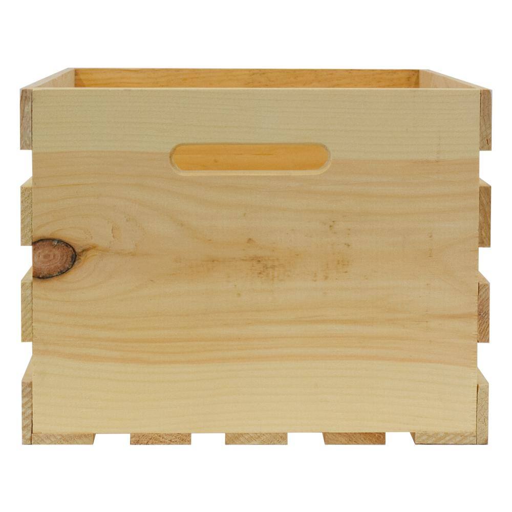 Crates  Pallet 27 in. x 12.5 in. x 9.5 in. X-Large Wood Crate (2- Pack) 94646