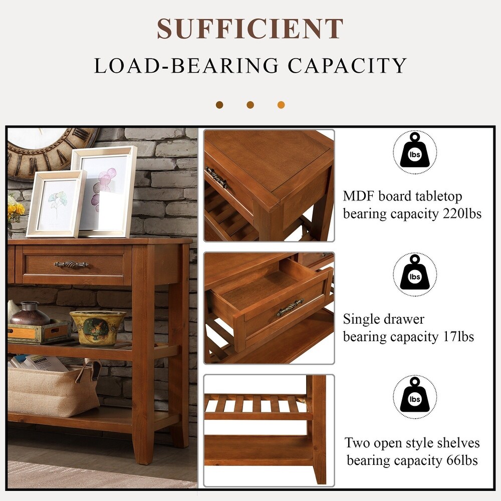 3 Tier Console Table for Entryway  42\