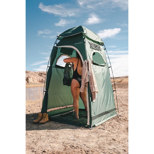 Stansport Deluxe Privacy Shelter Green