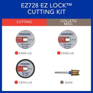 Dremel 4300 Series 1.8 Amp Variable Speed Corded Rotary Tool Kit with 11-Pc EZ Lock Cutting Rotary Accessories Kit 4300540+EZ72801