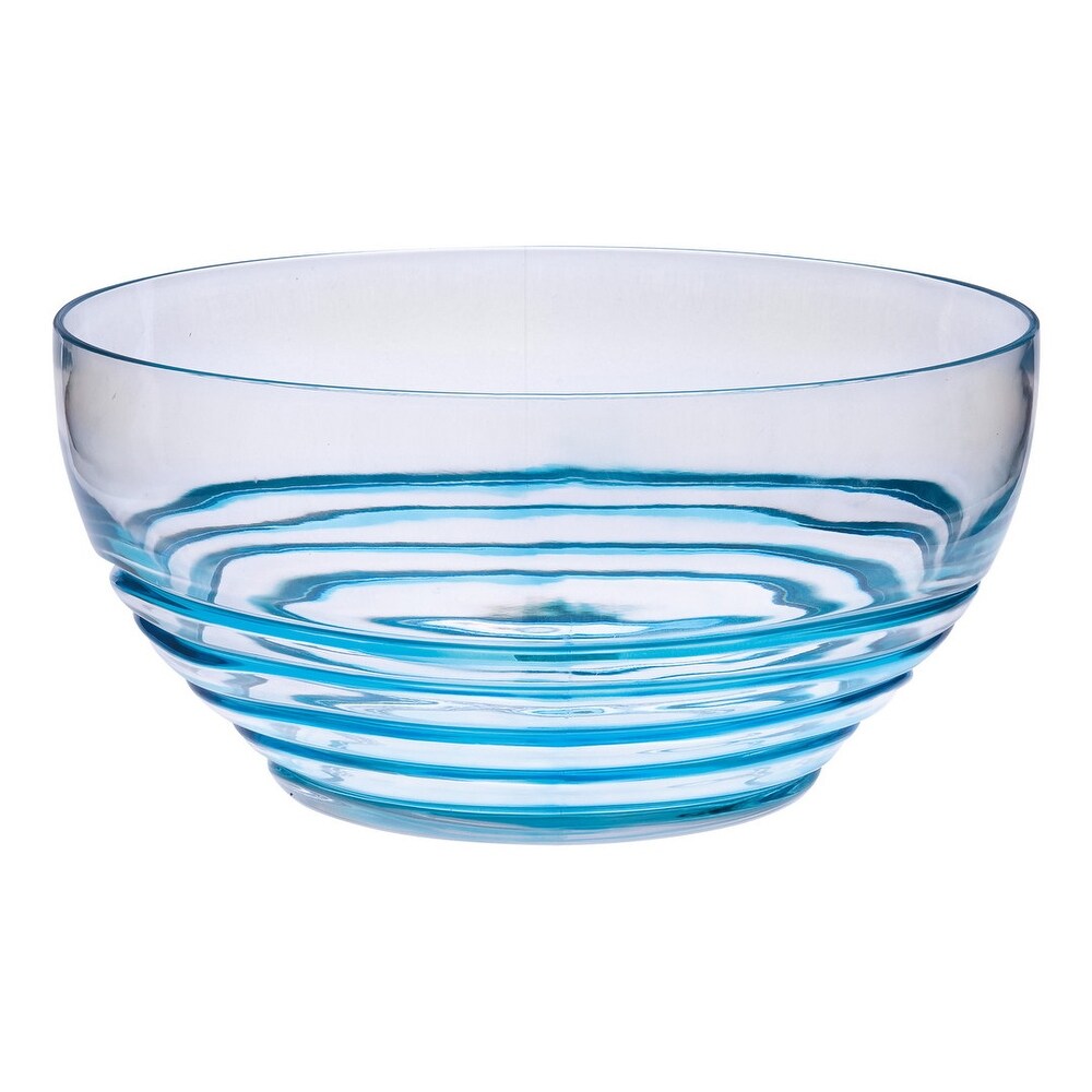 LeadingWare Swirl Acrylic Serving Bowls  Unbreakable Large Plastic Bowls  Soup Bowls  Salad Bowls  Cereal Bowl for Snacks