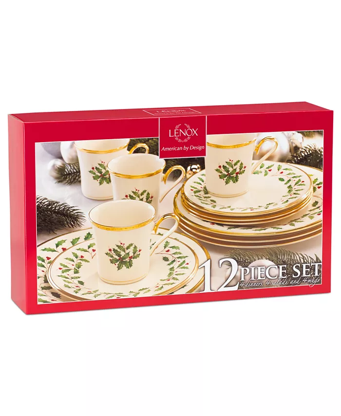 Lenox Holiday 12-Piece Plate and Mug Set