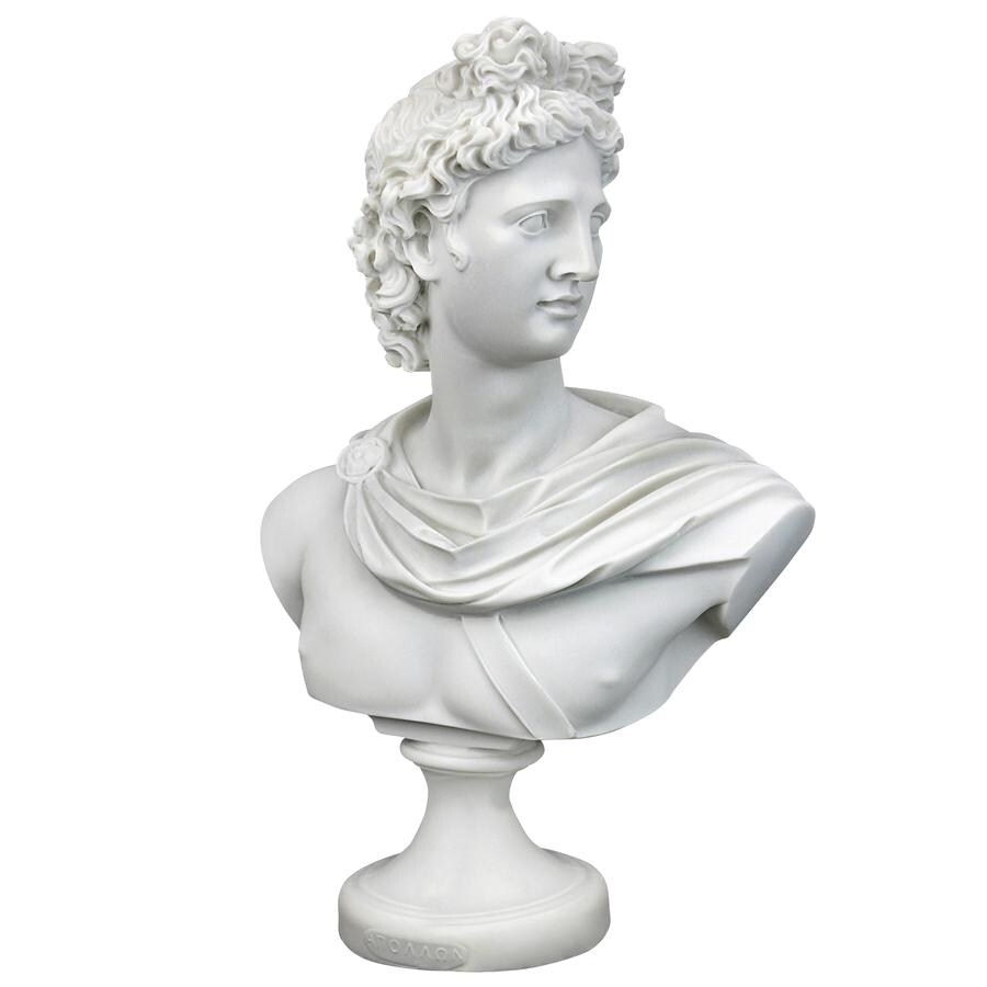 Design Toscano Apollo Belvedere  c. 350 325 BC: Bonded Marble Resin Bust