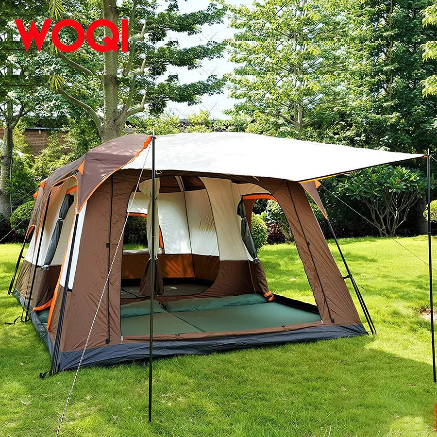 WoQi Bedroom and Living Room Large Space for 3/6/8/12 People for Camping Outdoors   Travel Tent