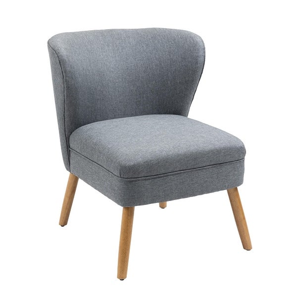 2SET Mid Century Linen Accent Chair