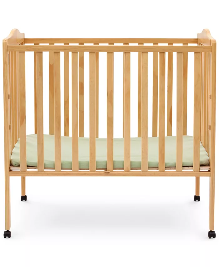 Delta Children Folding Portable Mini Baby Crib with Mattress