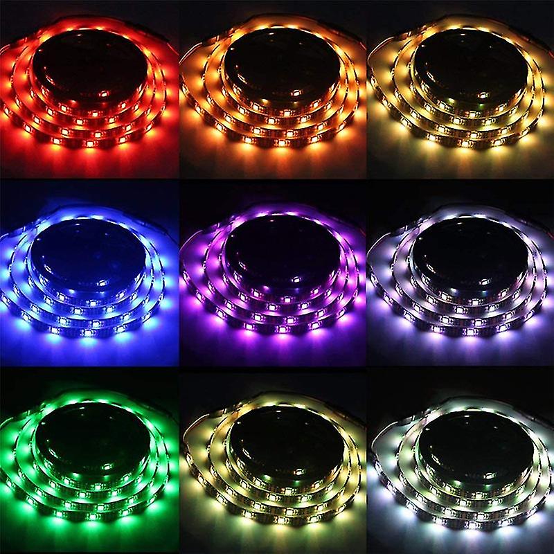 Born Pretty Led Strip Light Remote Control Battery Box Powered High Brightness Ip65 Waterproof Decoration Dc 5v Rgb 5050 Tv Backlight Room Lights Wall