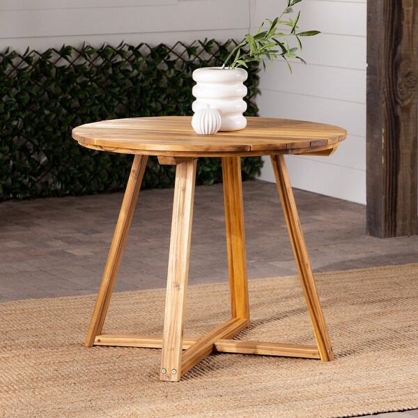 Middlebrook 36inch Round Solid Wood Patio Dining Table