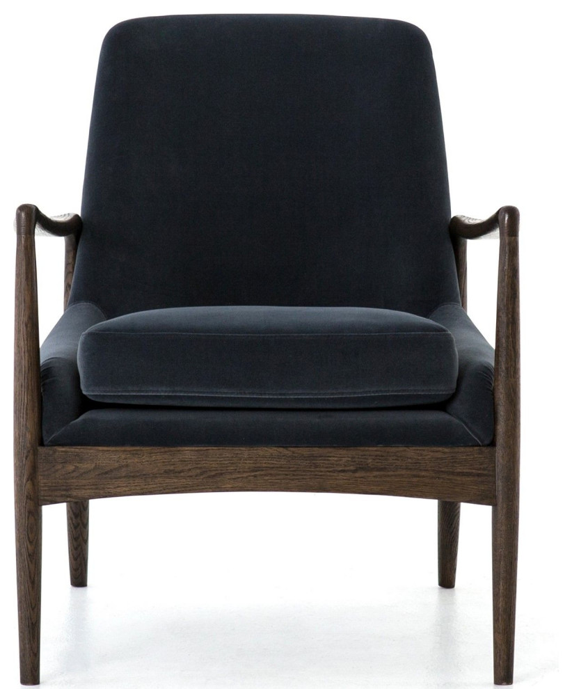 Braden Modern Velvet Shadow Chair   Modern   Armchairs And Accent Chairs   by Zin Home  Houzz