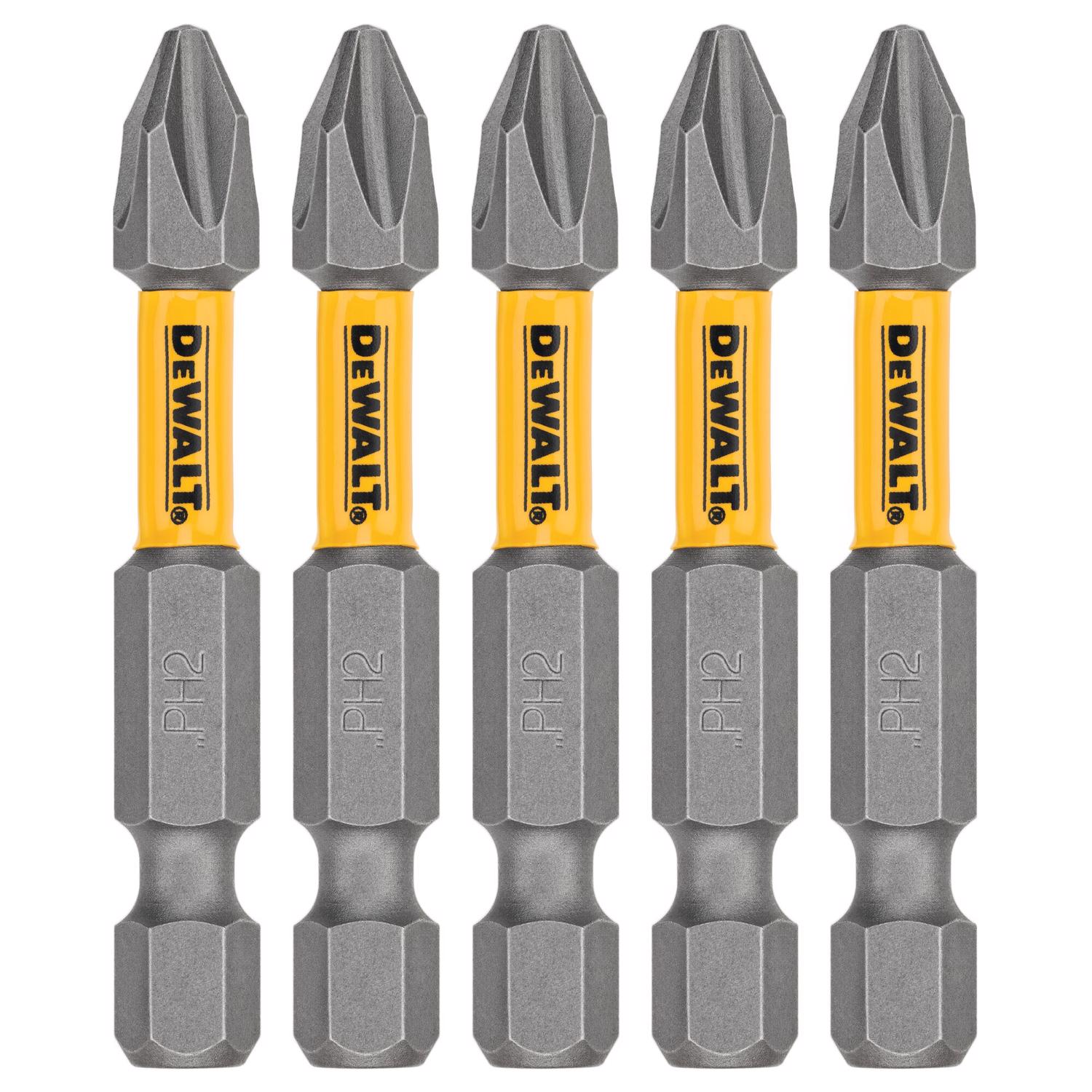 DW Max Fit Phillips #2 X 2 in. L Screwdriver Bit Set Steel 5 pk