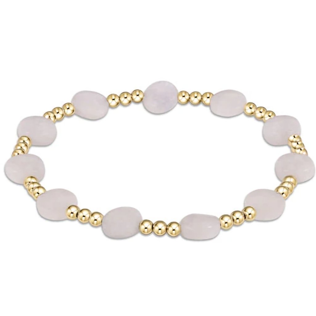 Enewton Designer  Admire Gold 3mm Bead Bracelet - Gemstone in Moonstone