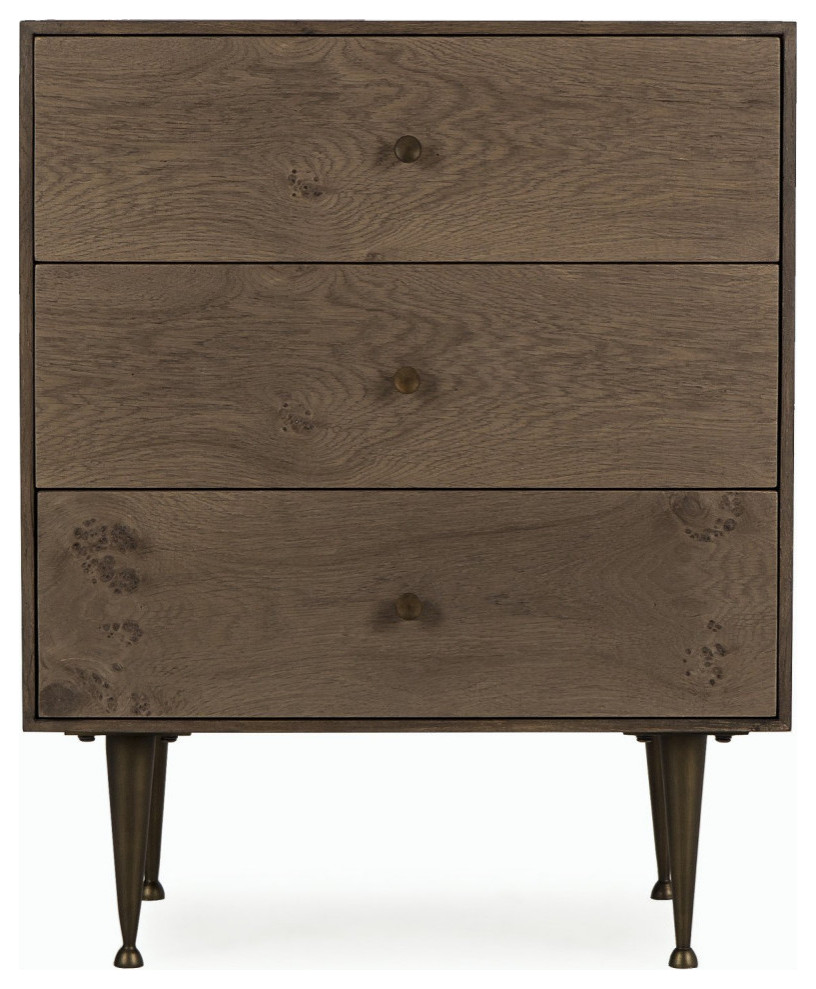Latika Chest 3 Drawer Dresser   Midcentury   Accent Chests And Cabinets   by Rustic Home Furniture Deco  Houzz