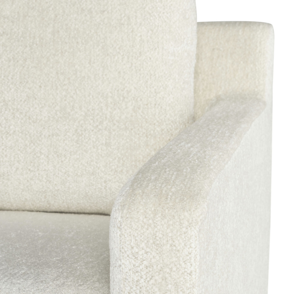 Anders Coconut Fabric Single Seat Sofa  Hgsc841   Midcentury   Armchairs And Accent Chairs   by Kolibri Decor  Houzz