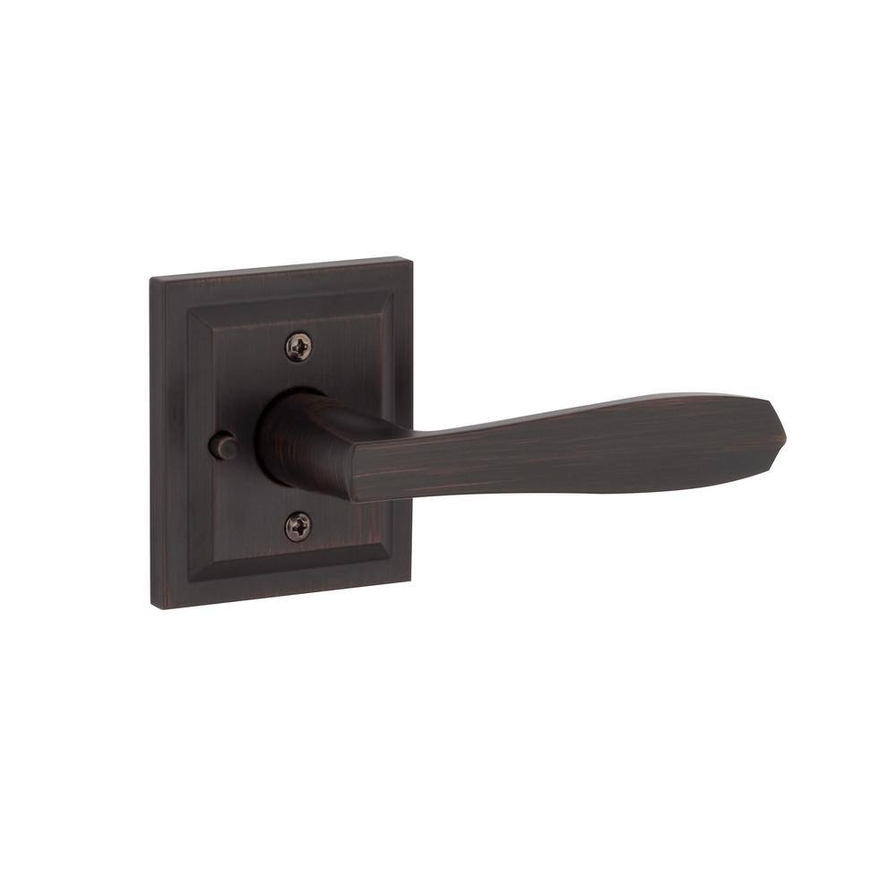 Baldwin Torrey Venetian Bronze Low Profile Rose BedBath Privacy Door Handle 353TOLSLB11PCP6