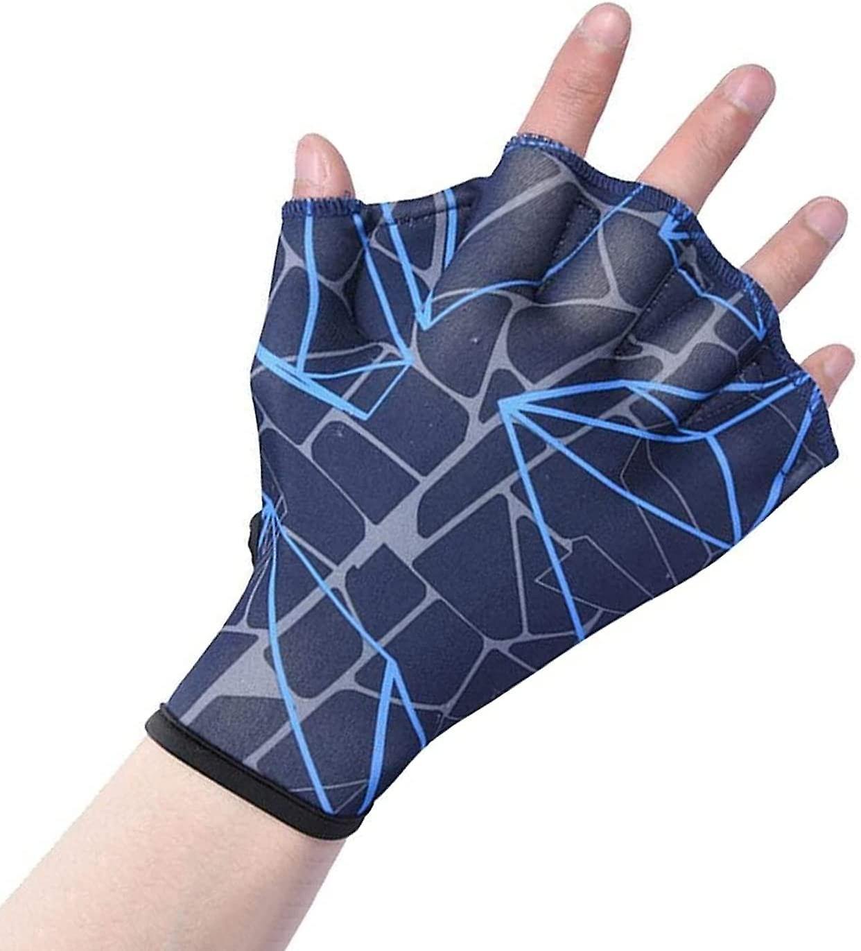 Nylon Swimming Gloves Aquatic Swimming Webbed Gloves Water Training Hand Webbed Hands Webbed Flippers Swim Gear Gloves Fit Aquatic Training Swim Costu