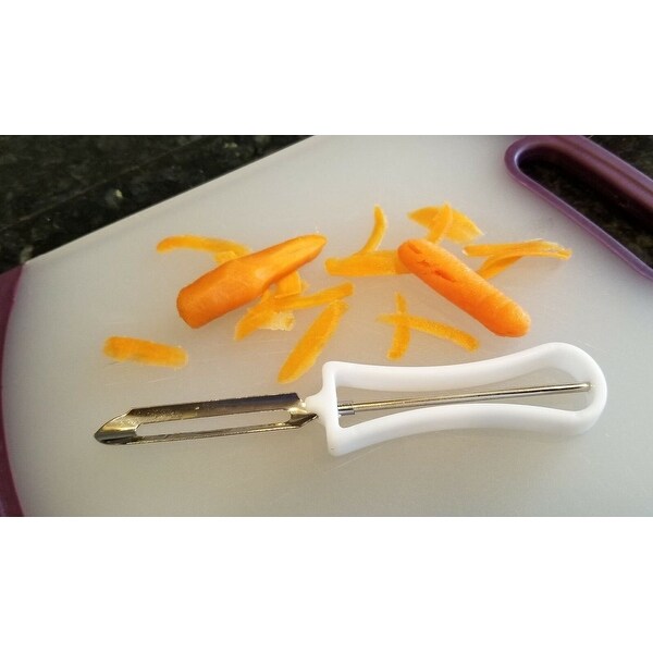 2 Piece Fruit and Vegetable Swivel Blade Peeler Set - Great for Apples， Carrots and Potatoes