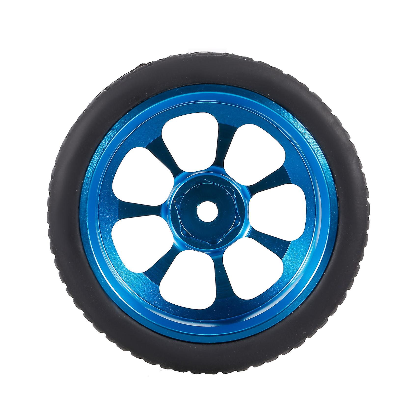 4pcs 65mm Rubber Tyre Metal Wheel Rims  High Grip Rubber Tires  For 1/12 1/14 1/18 Wltoys Rc Car 144001 A959 124019 124018