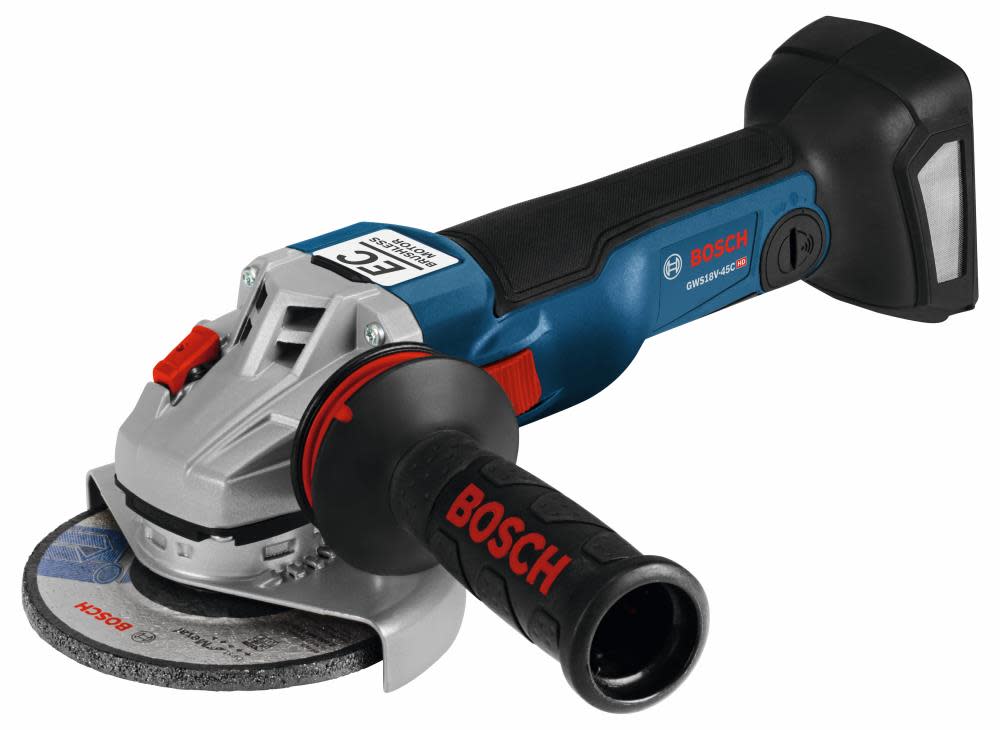 Bosch 18 V EC Brushless Connected-Ready 4-1/2 In. Angle Grinder (Bare Tool) GWS18V-45CN from Bosch