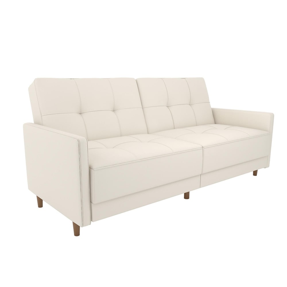 DHP Andora Faux Leather Coil Futon