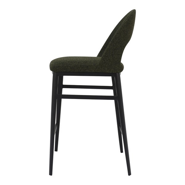 Aurelle Home Rigs Velvet Upholstered Modern Counterstool