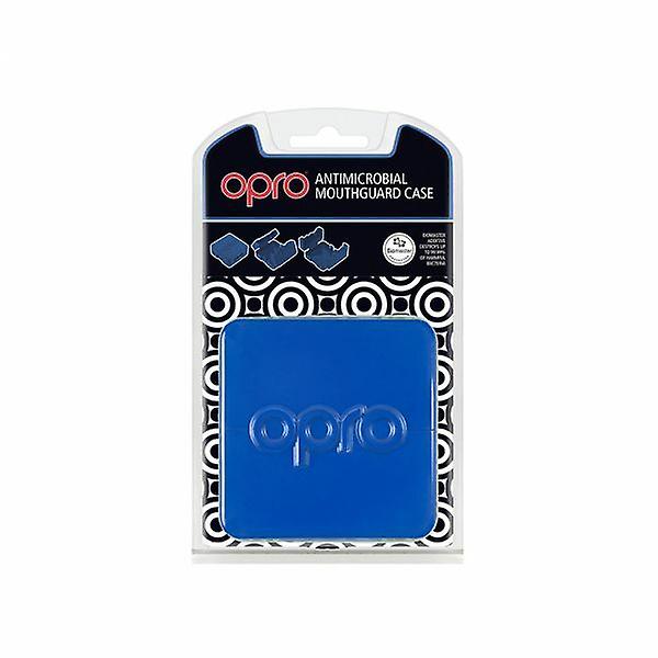 Opro gen 4 anti-microbial mouth guard case  blue