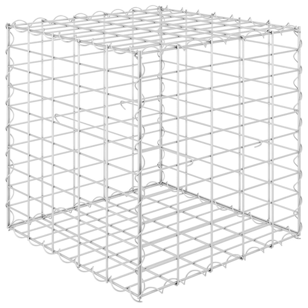Gabion Cube Raised Bed Steel Wire 50x50x50 Cm No.355914