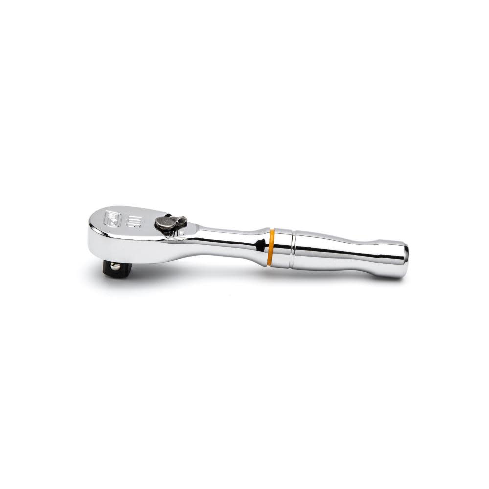 3/8 Drive 90-Tooth Compact Head Stubby Teardrop Ratchet 4-1/2and#8221; ;